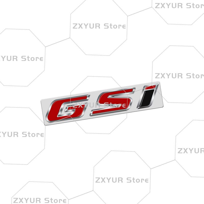 Metal GSI Emblem Car Sticker Letter Badge Decal Body Rear Trunk Decor For Opel Vauxhall Corsa Astra Insignia Meriva Adam Rocks