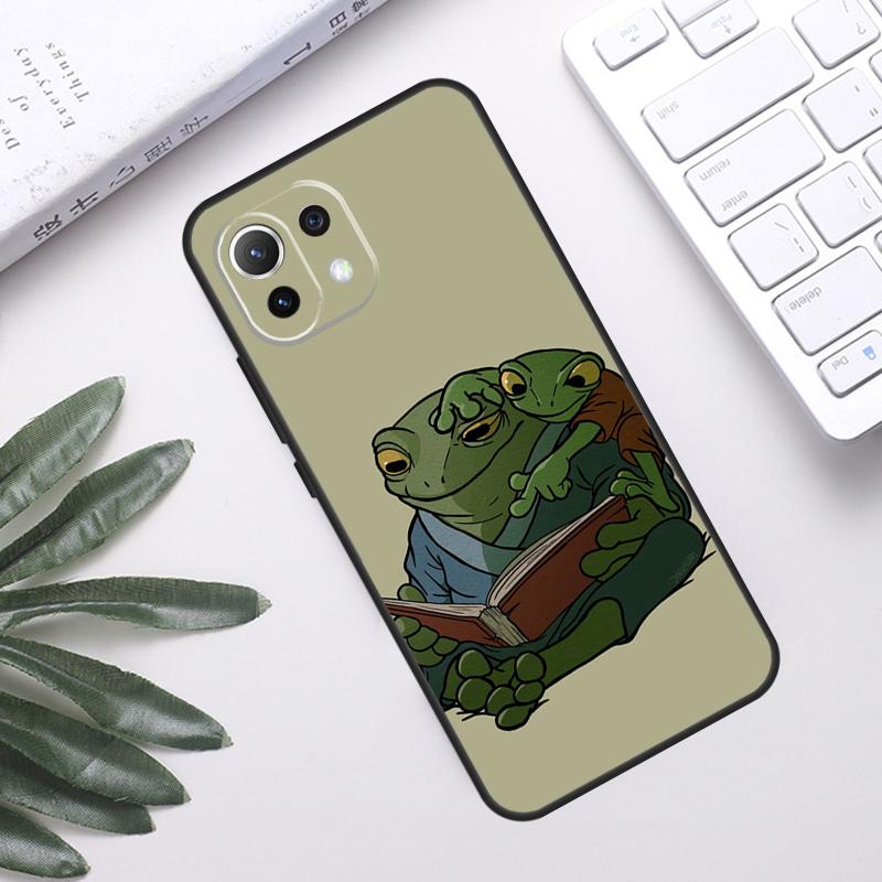 Cute Frog Cartoon Case For POCO F5 X3 X5 Pro F3 F4 GT M5s C40 Back Cover For Xiaomi 13 12 Lite 11T 12T Pro 12X