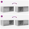 TV Cabinet Gray Sonoma 60 x 31 x 25.5 cm Particleboard