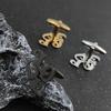 Letter LOVE Cufflinks Stainless Steel Personalized Design Niche Temperament Clothing Accessories
