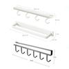 4/6 Ganci Ripiano Portaoggetti Armadio Abs/Metallo Sotto Ripiani Tazza Tazza Appendino Bagno Cucina Organizzatore Appeso Supporto