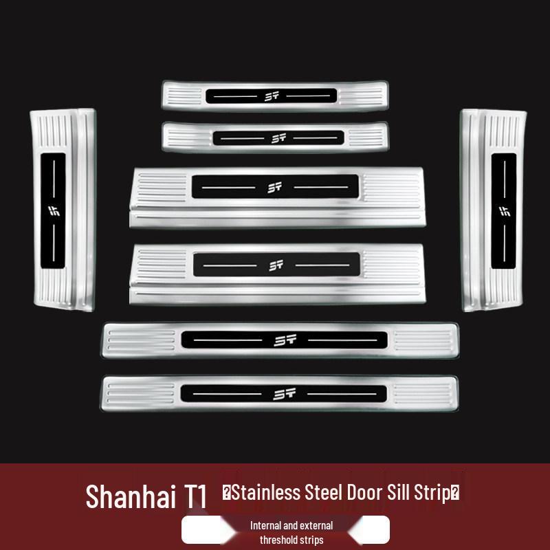 Jetour Shanhai T1 Door Sill & Rear Bumper Decorative Trim Sticker Set