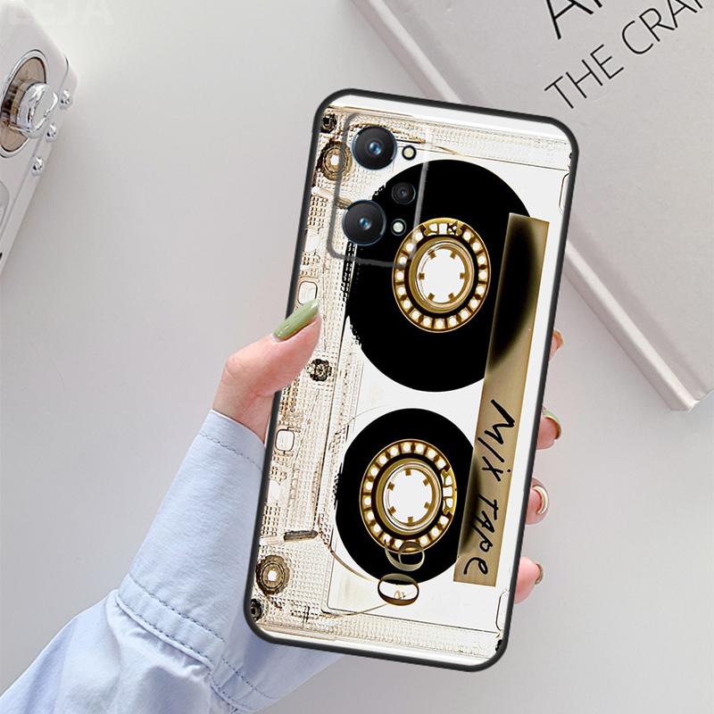 Retro Cassette Tape For Realme 14 12 10 11 13 Pro Plus GT 6 6T 5 GT7 Pro C61 C55 C51 C21Y C25S C67 C75 C53 Case