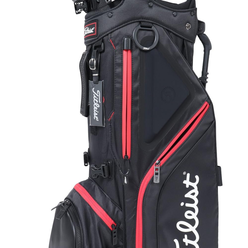 Titleist Hybrid 5 Stand Bag (TB21SX6-006) in Black/Black/Red (BKBKRD)