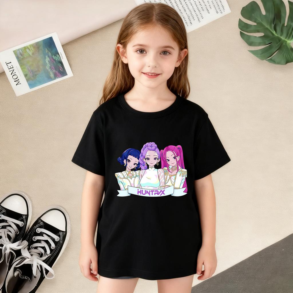 T-Shirts Girls Children's Girl Cartoon Printed Casual T-Shirt T Fashion Comfortable Short Sleeve Children's Clothing Top
