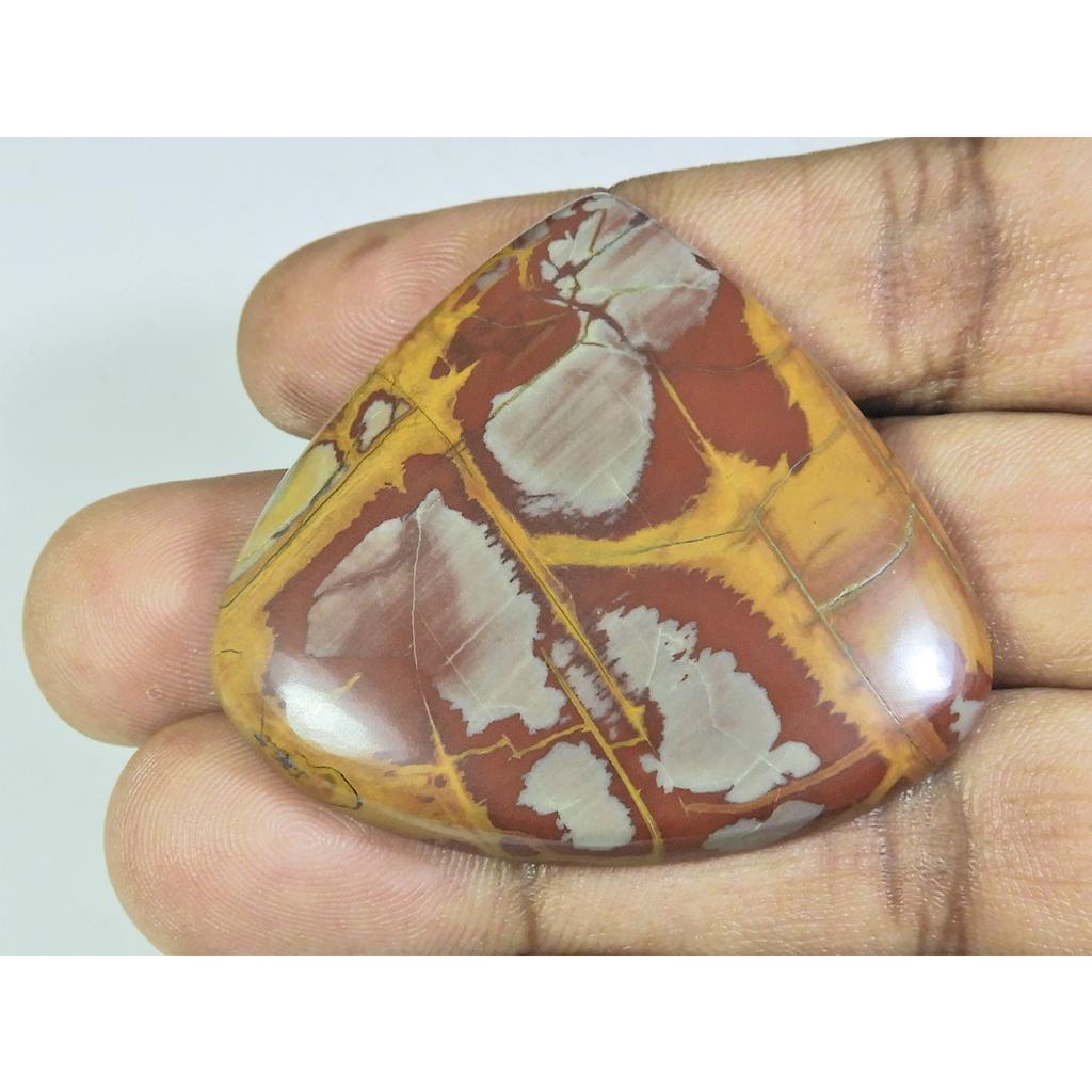 28Cts. Natural Noreena Jasper Pear Cabochon Loose Gemstone 45X48X06MM A-784