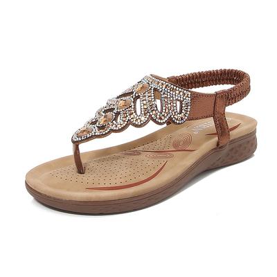 Schuhe Damen Sandalen Damen Sommer neu Strass Zehensandalen große Größe Plateau Sandalen