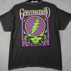 GRATEFUL DEAD SHIRT Heren EXTRA GROOT XL Zwart Schedel Neon Rockmuziek CONCERT NWT