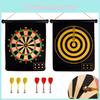Premium Magnetic Dartboard Set With Double Sided Roll Up Design 17 Inch 15 Inch 12 Inch