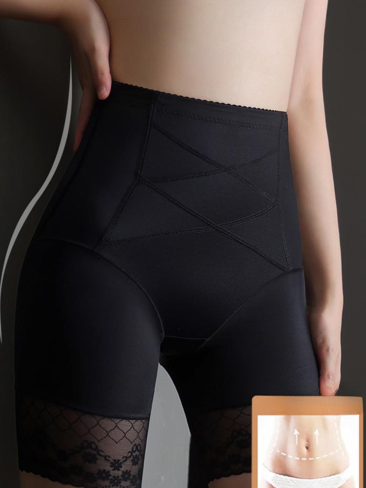 Women's High-Waist Briefs Tummy Control, Breathable Mesh, Soft Polyester, Elegant Solid Color Hand Wash Only, Everyday Comfort, Crossband Design