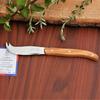 Transparant Laguiole Olive Handle Mini Cheese Knife, Made in France by NERON [Official Import]. Olive handle for charcuterie. A knife that exudes the