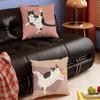 Cat Is Leisure Life Pillow Case Sofa Living Room Bedroom Headboard Backrest Square Cushion Nap Time