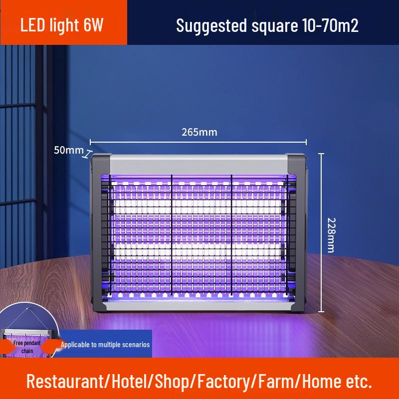 Wall-Mounted Electric Mosquito and Fly Killer for Hotels, Restaurants, and Outdoor Use