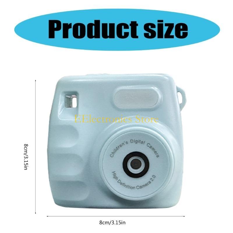 B03C Kids Digital Camera USB Rechargeable Mini Camcorder With 1080P Video Recording Front and Rear Lens Video Recorder