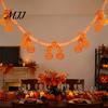Home Showcase Atmosphere Props 10 FT Halloween Garland, Spooky Spider Bat Pumpkin Hanging Bunting No Assembly Required Holiday Decor Banner Decoration