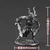 Vintage Metal Hell Demon Soldier Miniature Model War Chess Board Game Piece Car Ornament Collectible Toy
