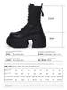 Fashion 2025 New Women Super High 10cm Shoes Woman Thick-Soled British Style Punk Fashion Platform Thigh High Boots Chunky Heel Pumps