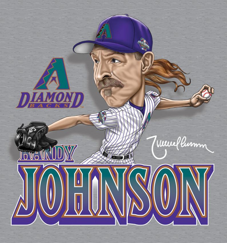 

HOT NEW Randy Johnson Men T-shirt Grey Short Sleeve All Sizes JJ4375 Unisex T-Shirt S