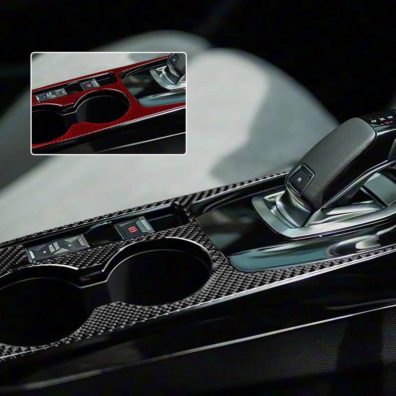 For Peugeot 208 2020 2021 2022 2023 2024 2025 Solf Carbon Fiber Center Console Gear Shift Frame Window Switch Trim Cover Sticker