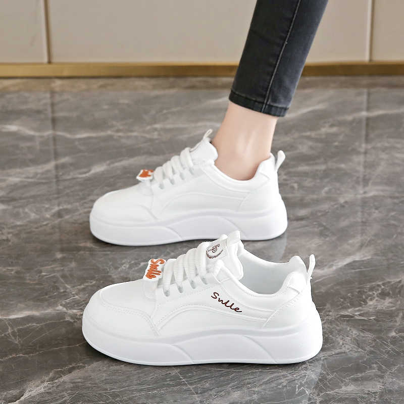 Fashion Spring Tied Transparent Sneakers Woman Vulcanize Tennis Boots Large Size 44 45 46 47 Shoes Sport Bascket