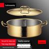 Yingbai 304 Edelstahl Gold geteilter Hot Pot