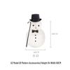 Large Nordic Paper Snowman Ornament for Storefront and Outdoor Christmas Decor