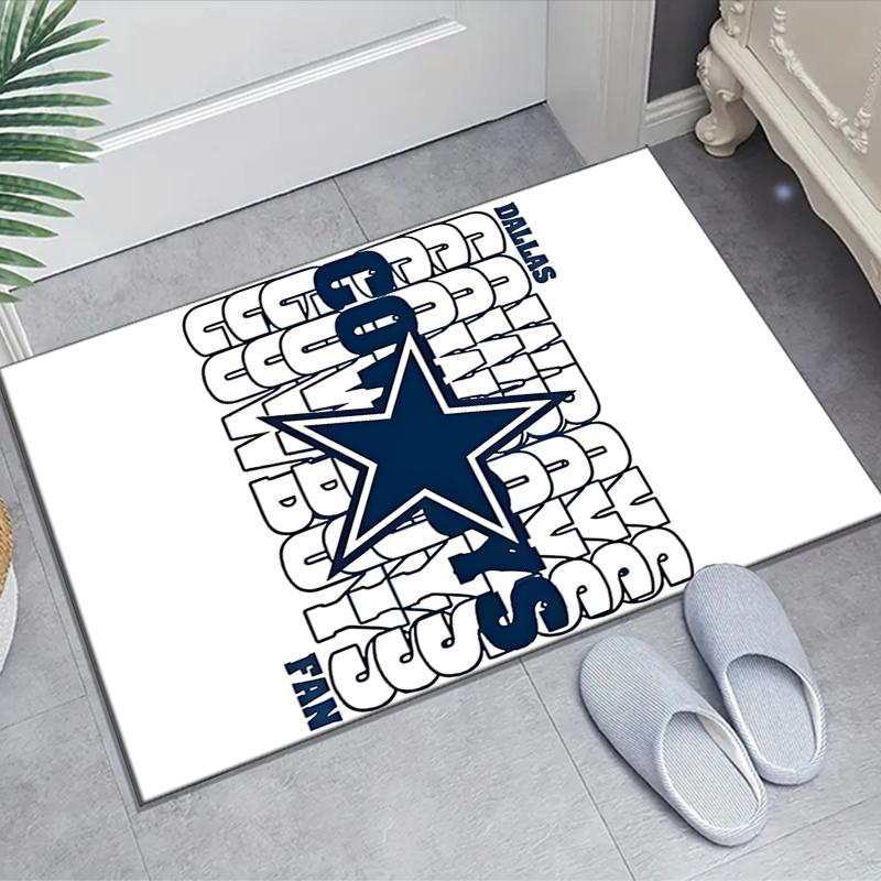 Dallas Cowboys Design Area Rug - Non-Slip, Soft & Cozy Floor Mat for Living Room, Bedroom, Office - Indoor/Outdoor Decorative Carpet