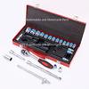 24 Piece Socket Ratchet Wrench Combination Hardware Tool Automotive Mechanical Maintenance Set