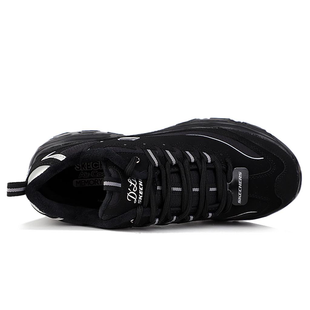 Skechers D'Lites Low Top Running Shoes Black 666063-BBK