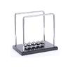 Wooden Base Newton's Cradle  Balance Balls Physics Pendulum Science Wave Classic Desk Office Toy