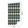 Autumn Plaid Wallpaper Turquoise and Gray for Living Room and Bedroom 50x1000