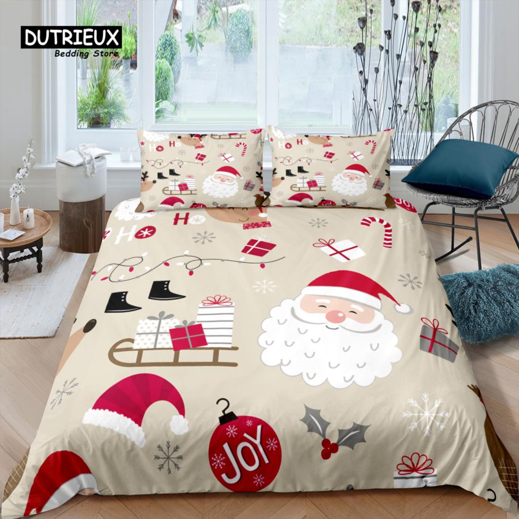 

Роскошный 3D Рождественский Постельный Комплект для Дома Пододеяльник Наволочка Детский Постельный Комплект Размер Квин и Кинг EU/US/AU/UK EU single(135x200cm)