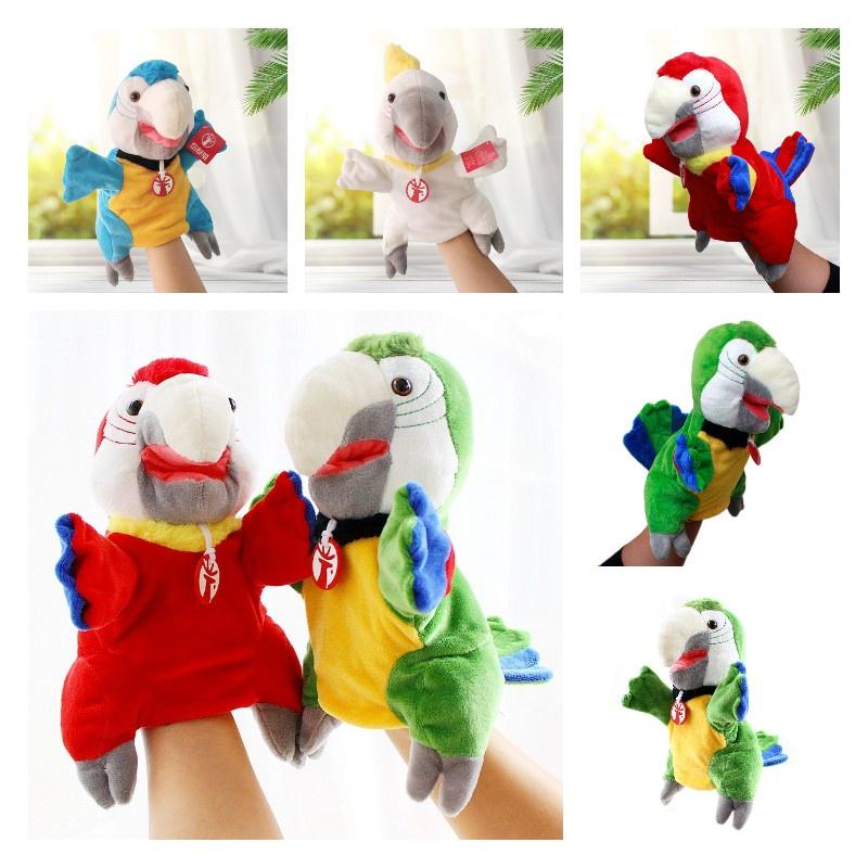 Sprechendes Tierpuppen-Spielzeug mit beweglichem Mund zum Geschichtenerzählen und zur Eltern-Kind-Bindung