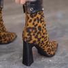 Fashion 2024 Autumn New Fashion Mixed Color Lace Up Ankle Boots for Women Europe America Pointed Toe High Heel Big Size Shoes