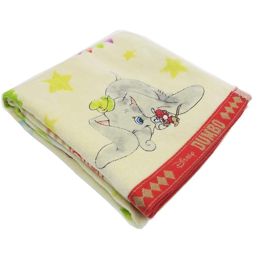 Marushin Ansikte Disney Vatten 2005085900 Handduk, Dumbo, Bomull, Broderad,