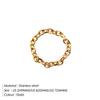 eManco 3MM Gold-Plated Stainless Steel Fashion Ring for Women
