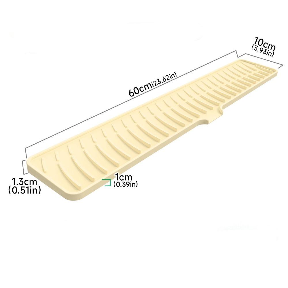 

Moisture-proof Silicone Faucet Mat Super Absorbent Faucet Splash Guard Kitchen Sink жёлтый