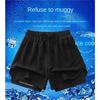 Pantalones Cortos Deportivos de Dos Piezas Falsas de Verano para Hombre y Mujer Secado Rápido Tres Puntos Running Entrenamiento Fitness Forro Pantalones Cortos Deportivos