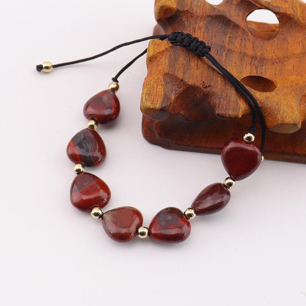 Natural Stone Crystal Colorful Braided Bracelet Chakra Natural Crystal Yoga Love Braided Bracelet B109