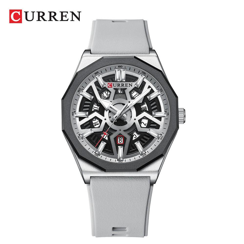 Curren 8437 Men s Sporty Polygonal Quartz Watch with Calendar.