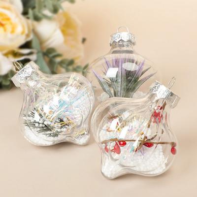 DIY Gifts Ornaments Hanging Xmas Candy Box Christmas Tree Decoration Transparent Balls Fillable