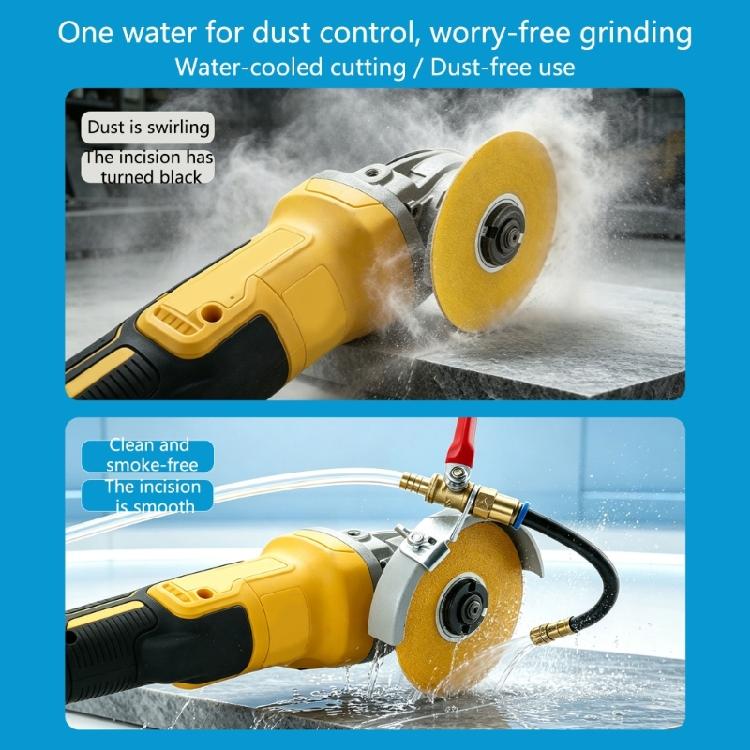 Metal Body Water Sprinkler Nozzle Attachment for Cutting Machine Work, Wet Cutting Dust Reduction Part for Concrete and Metal Cutting Tasks