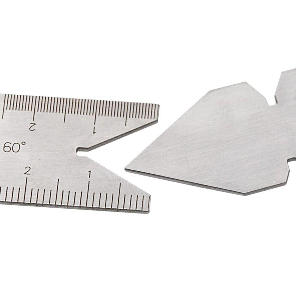 3pcs/ set Silver Screw Thread Measuring Tool 55°& 60° Lathe Cutting Tool  For Quick Comparison