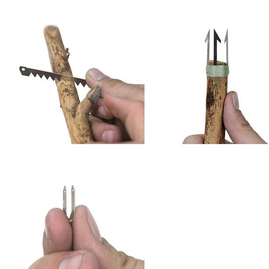 Fishing Hook Card Creative Multifunctional Stainless Steel Camping Survival Tool Card for Camping