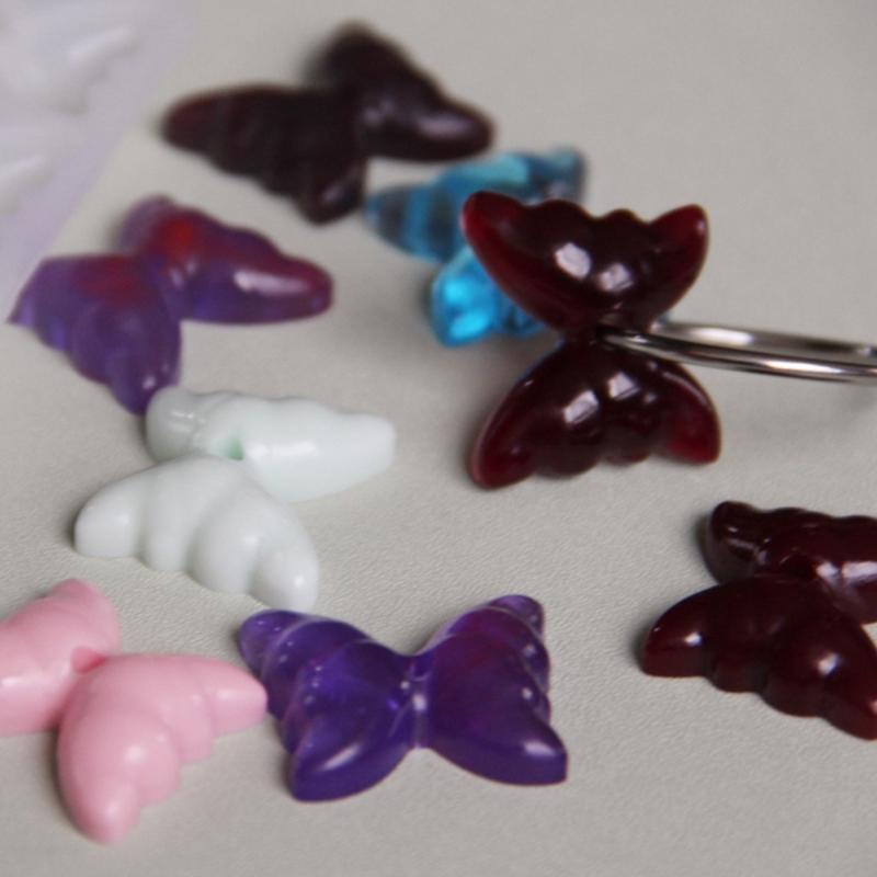 Silicone Butterfly Earring Pendant Mold Set Of 6 Professional Resin Craft Tools For Creative Designs