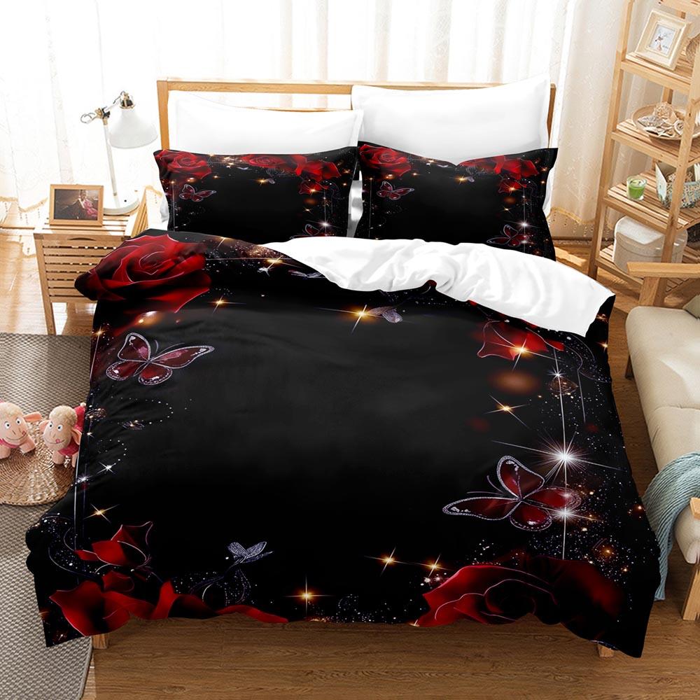 Happy Halloween Bedding Set 3D Digital Printing Skull Comforter Cover Set (No Core) Duvet Cover Set Halloween Decor