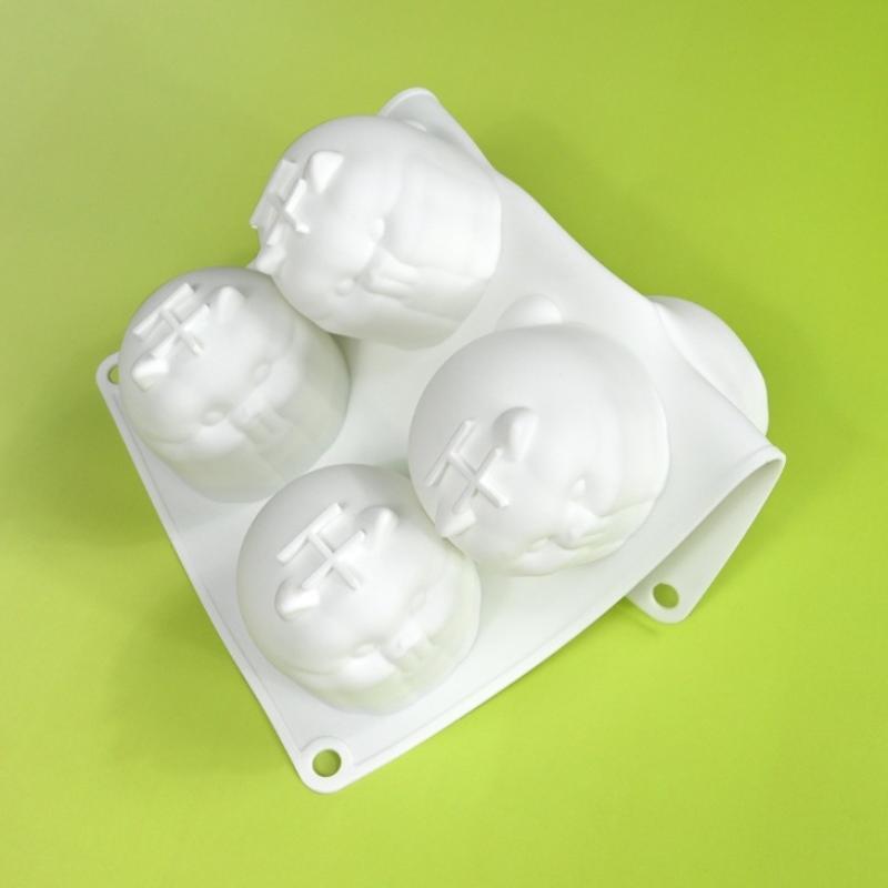 3D roztomilá kočka pudinková pěnová forma DIY zvířecí mochi dezert čokoládová silikonová forma nástroj na zdobení dortů kuchyňské pečicí náčiní
