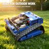 Heavy Duty Crawler Gas RC Lawn Mower Tracked Remote Control Grass Cutter for Hillside