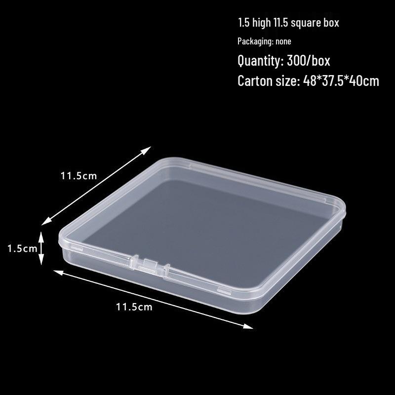 Rectangular Translucent PP Plastic Storage Box with Lid for Jewelry and Small Parts