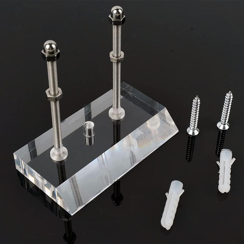 Acrylic Skateboard Wall Mount Longboard Skis Skate Board Organizer Living Room Garage Snowboard Rack